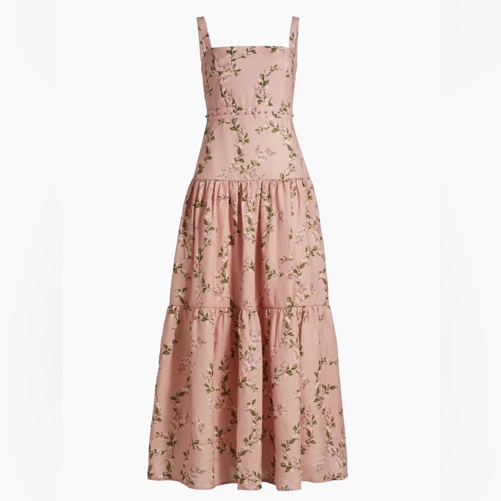 Agua by Agua Bendita Blush Floral Maxi Dress